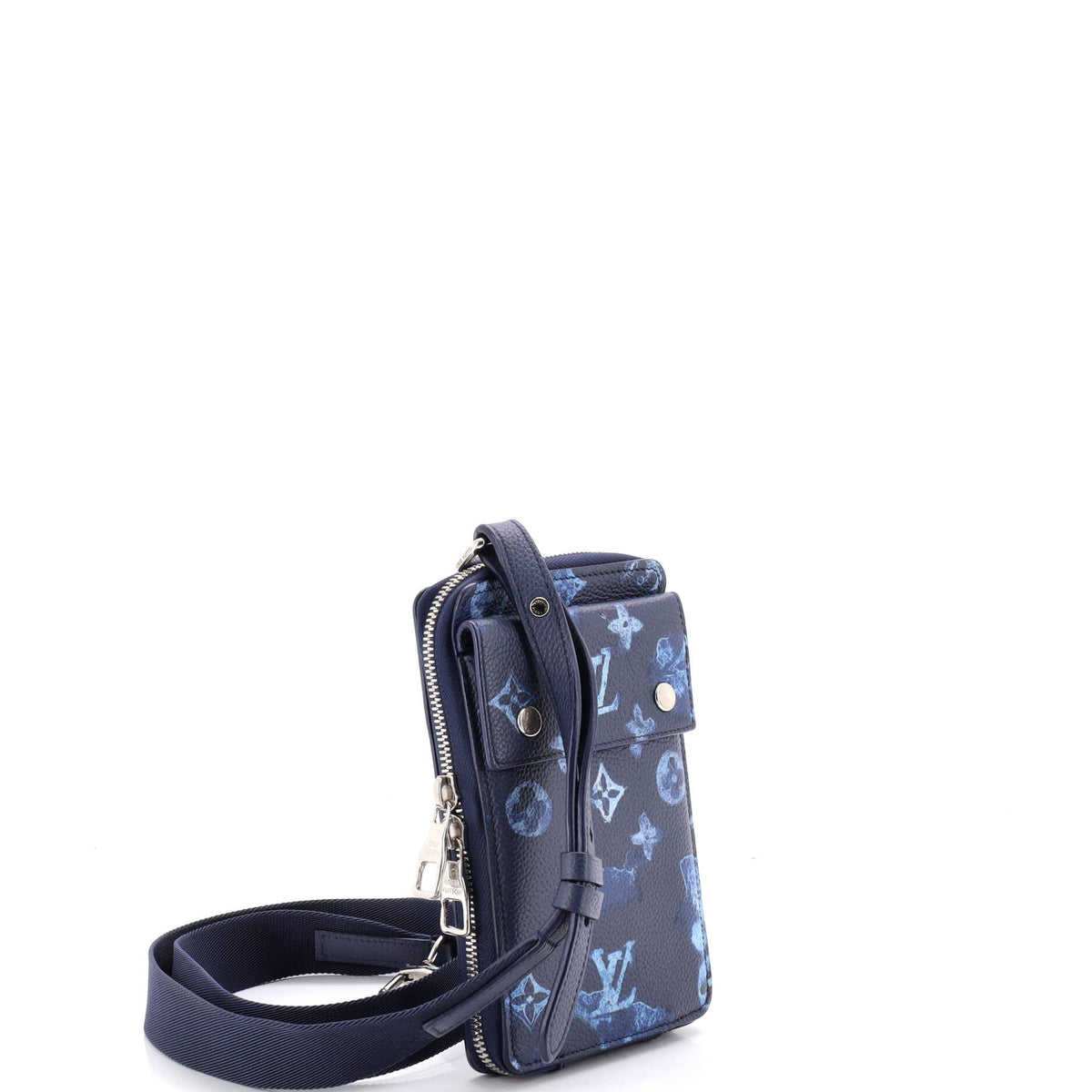 Phone Pouch Limited Edition Monogram Ink Watercolor Leather
