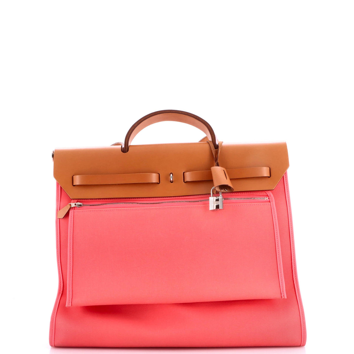 Herbag Zip Leather and Toile 39