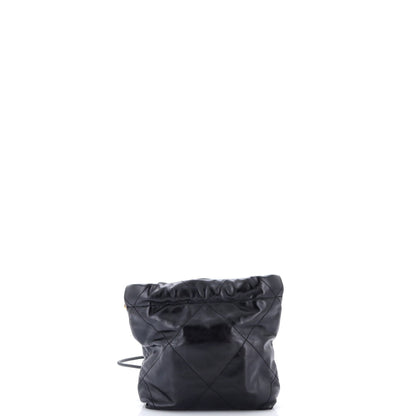 22 Chain Hobo Quilted Calfskin Mini