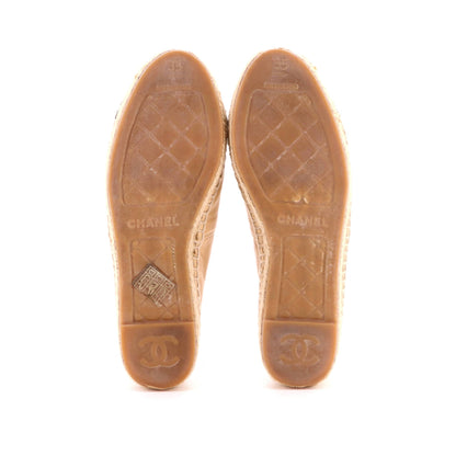 Women's CC Cap Toe Espadrilles Leather