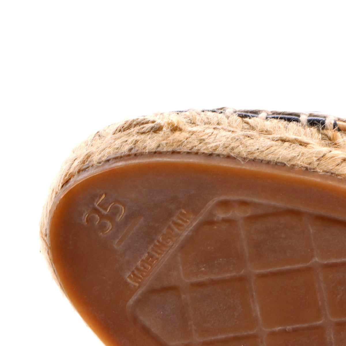 Women's CC Cap Toe Espadrilles Leather