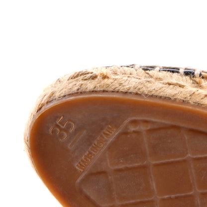 Women's CC Cap Toe Espadrilles Leather