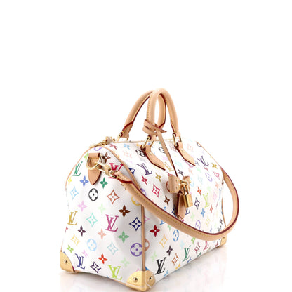 x Takashi Murakami Speedy Soft Bandouliere Bag Monogram Multicolor 30
