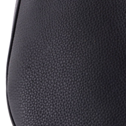 Saddle Crossbody Bag Logo Embroidered Leather
