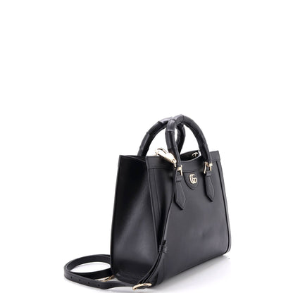 Diana NM Bamboo Handle Tote Leather Small
