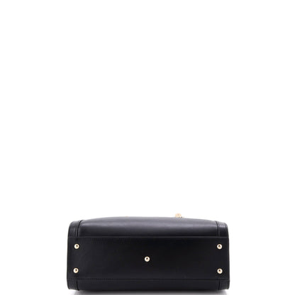 Diana NM Bamboo Handle Tote Leather Small