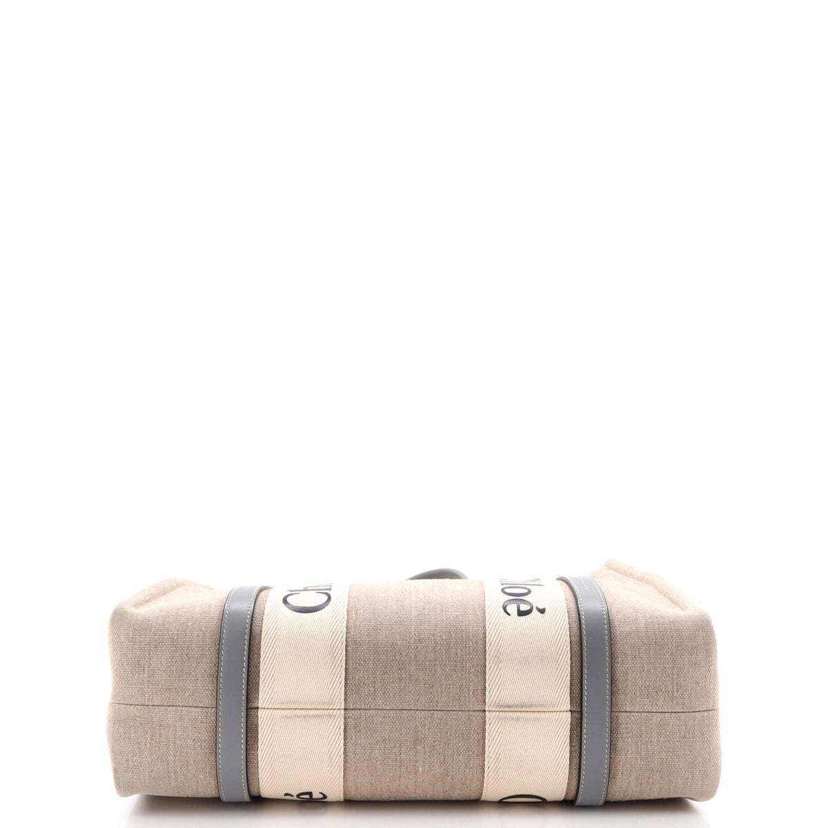 Woody Tote Canvas with Leather Medium