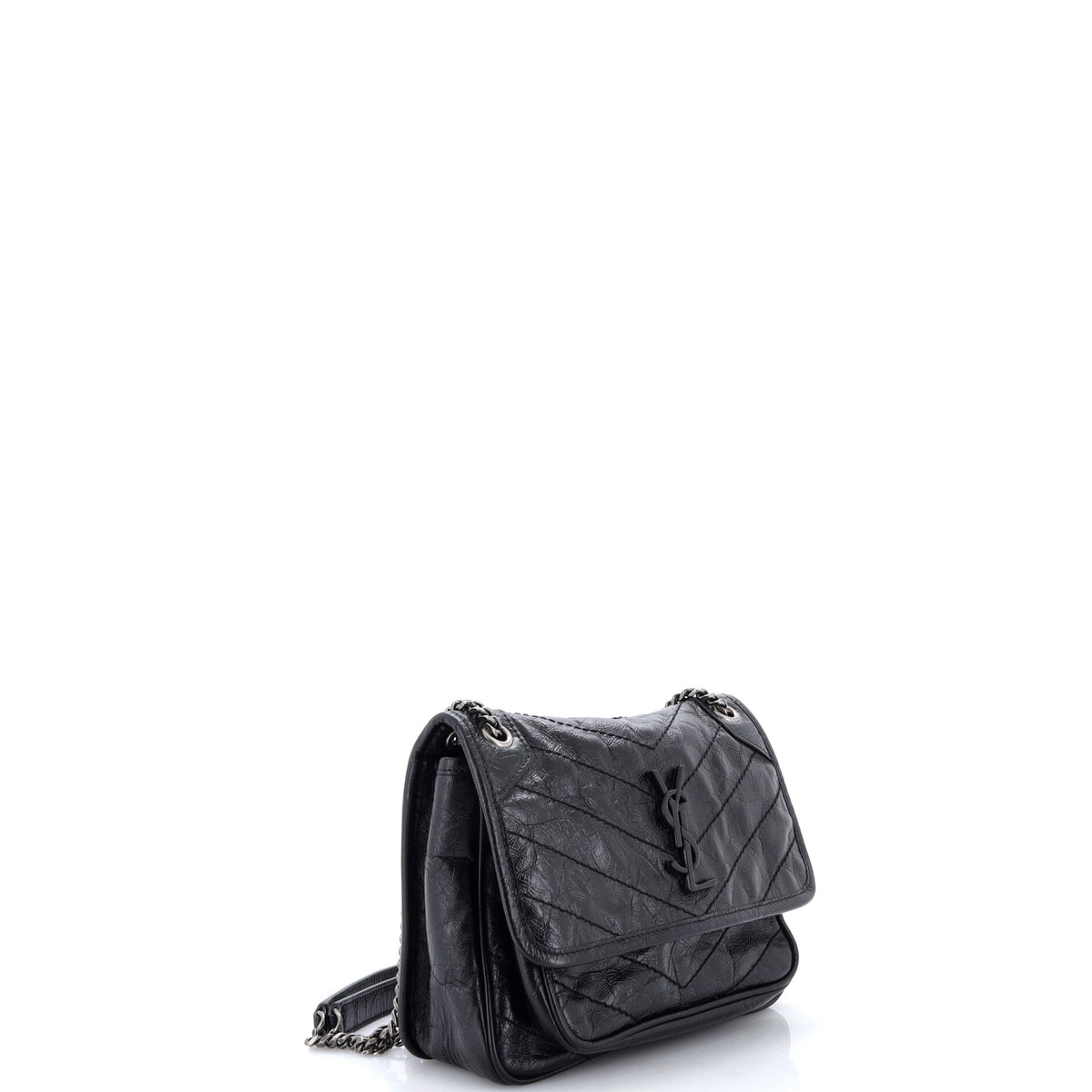 Niki Chain Flap Bag Matelasse Chevron Leather Baby