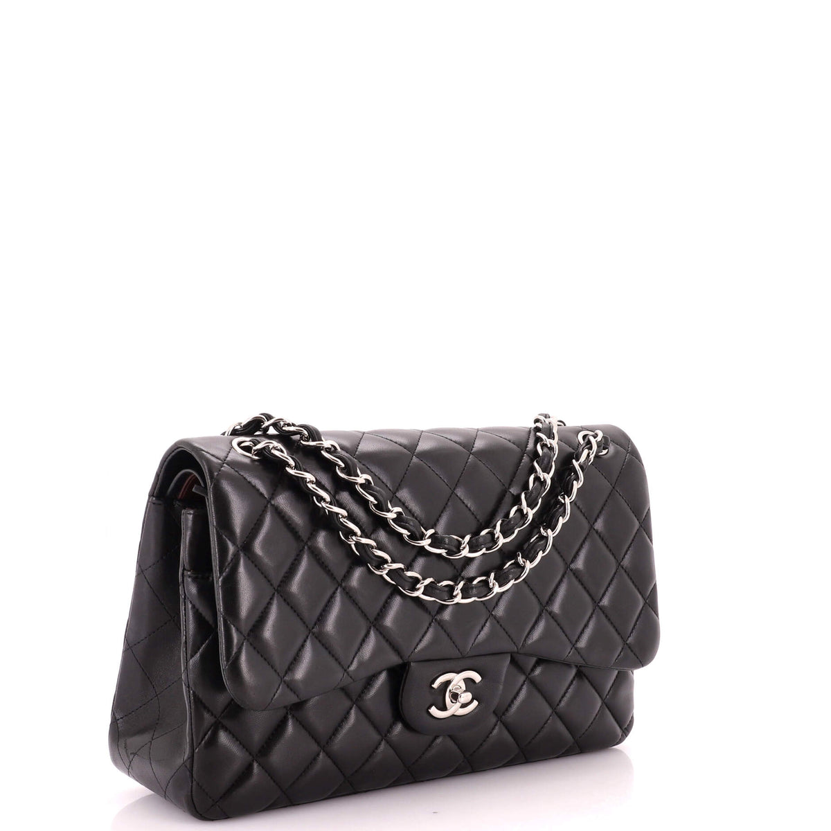 Classic Double Flap Bag Quilted Lambskin Jumbo