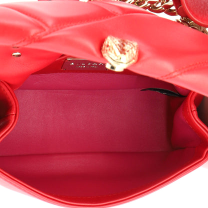 Serpenti Cabochon Shoulder Bag Diagonal Quilted Leather Mini