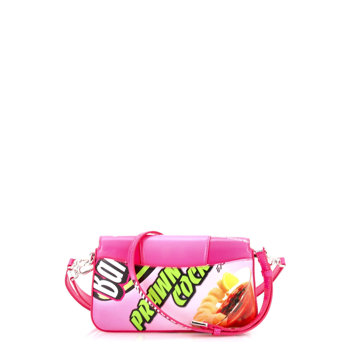 Hourglass Sling Convertible Shoulder Bag Printed Leather Small