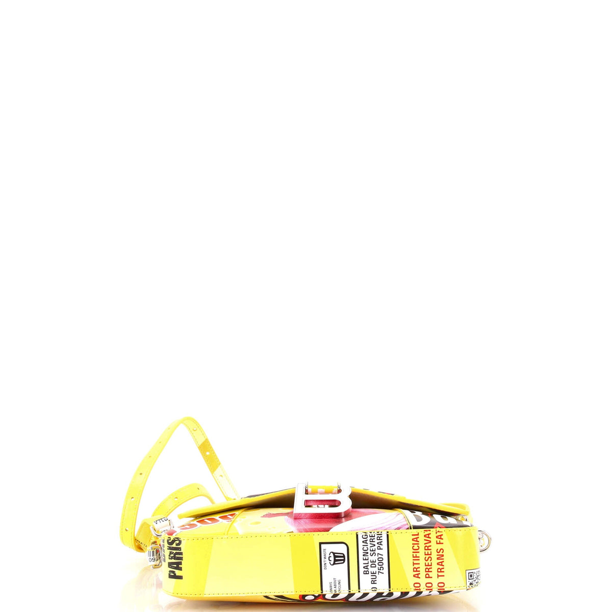 Hourglass Sling Convertible Shoulder Bag Printed Leather Small