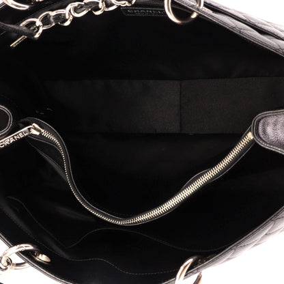 Grand Shopping Tote Quilted Caviar XL
