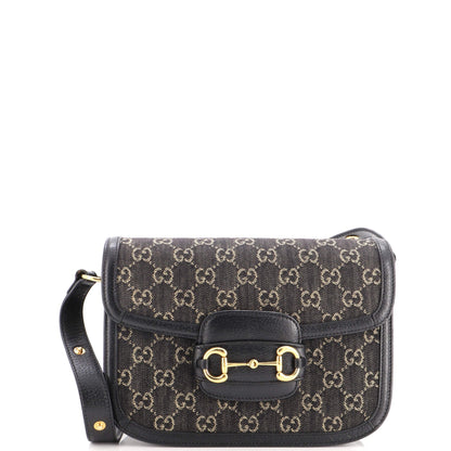 Horsebit 1955 Shoulder Bag GG Denim Small