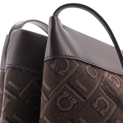 Gancini Shoulder Tote Bag Gancini Jacquard Medium