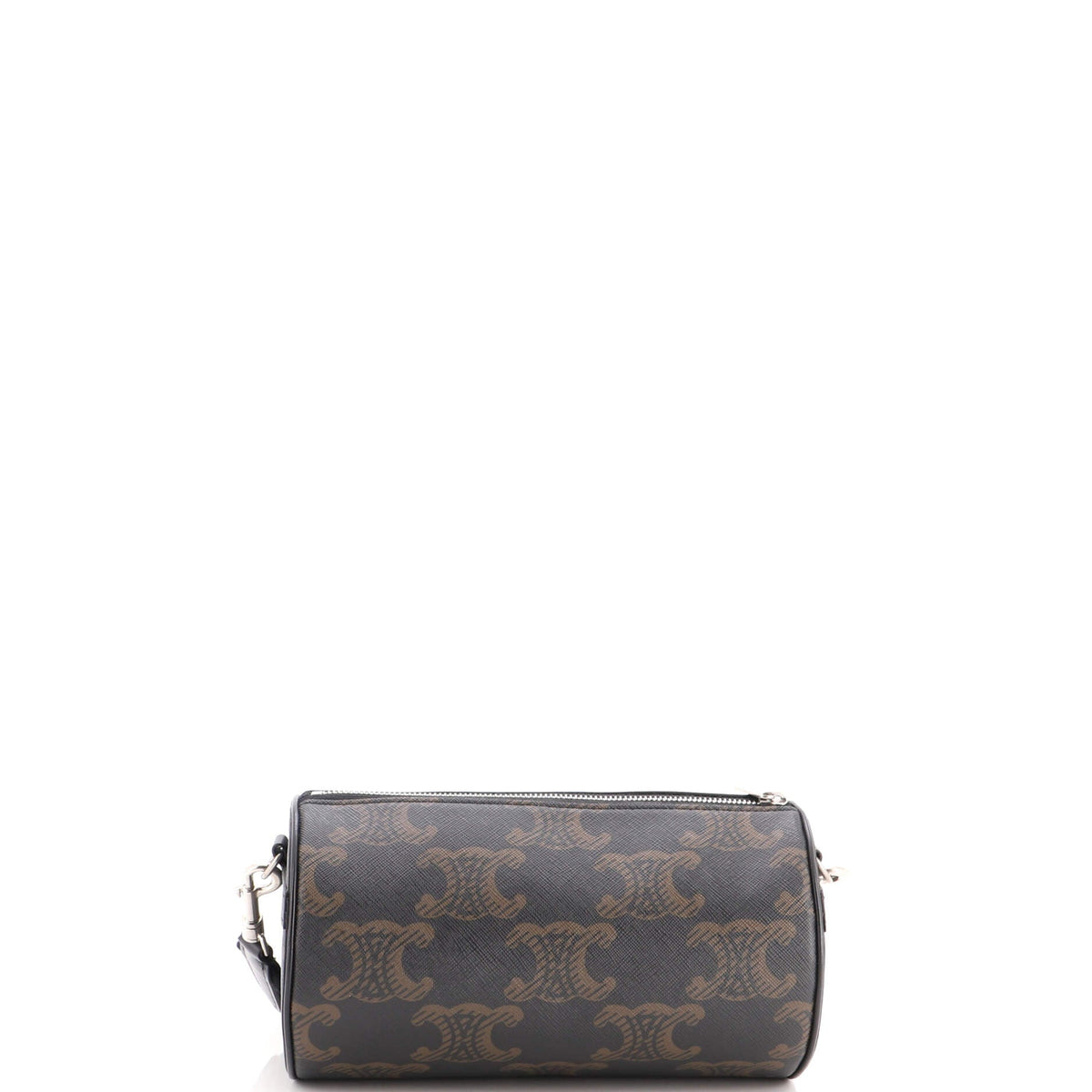 Logo Cylinder Bag Triomphe Coated Canva