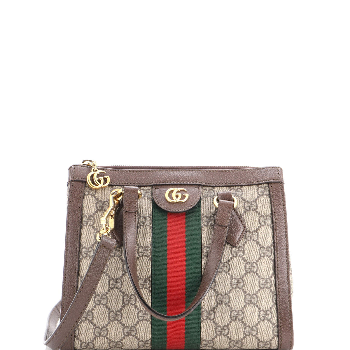 Ophidia Top Handle Tote GG Coated Canvas Small