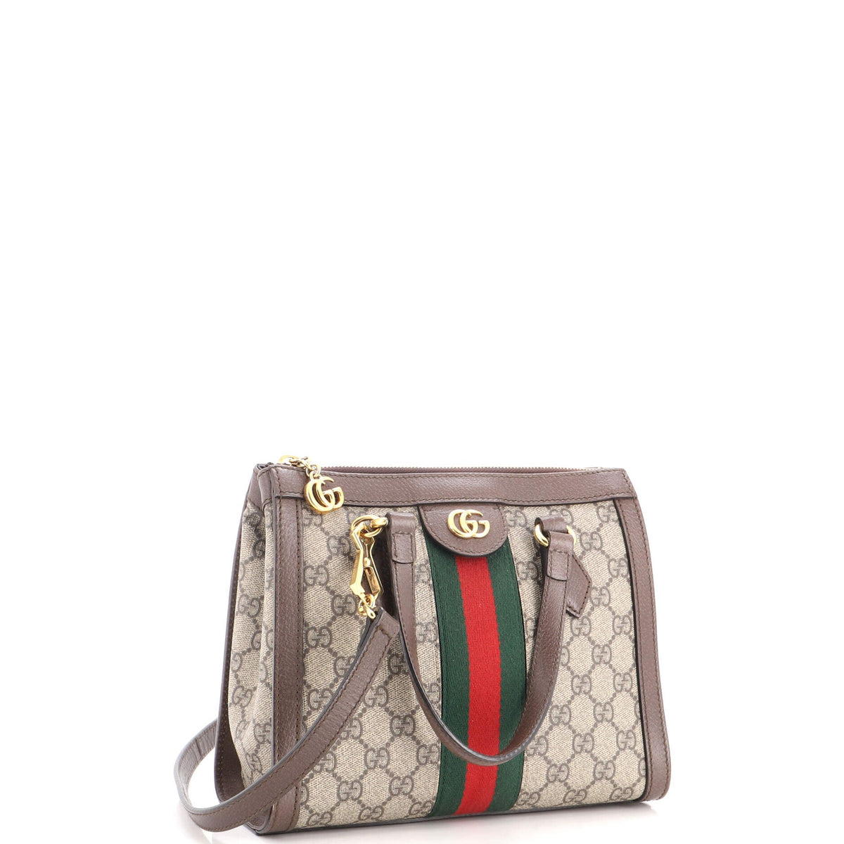 Ophidia Top Handle Tote GG Coated Canvas Small