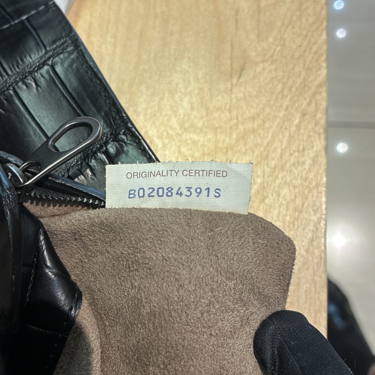 Open Tote Crocodile Medium