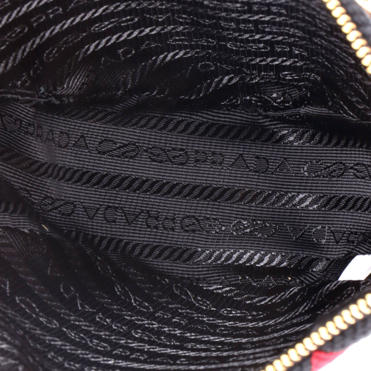 Symbole Triangle Bag Leather and Jacquard Mini