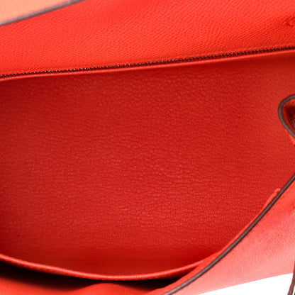 Kelly Handbag Rose Texas Epsom with Palladium Hardware 25