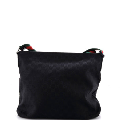 Front Pocket Web Messenger GG Canvas Medium