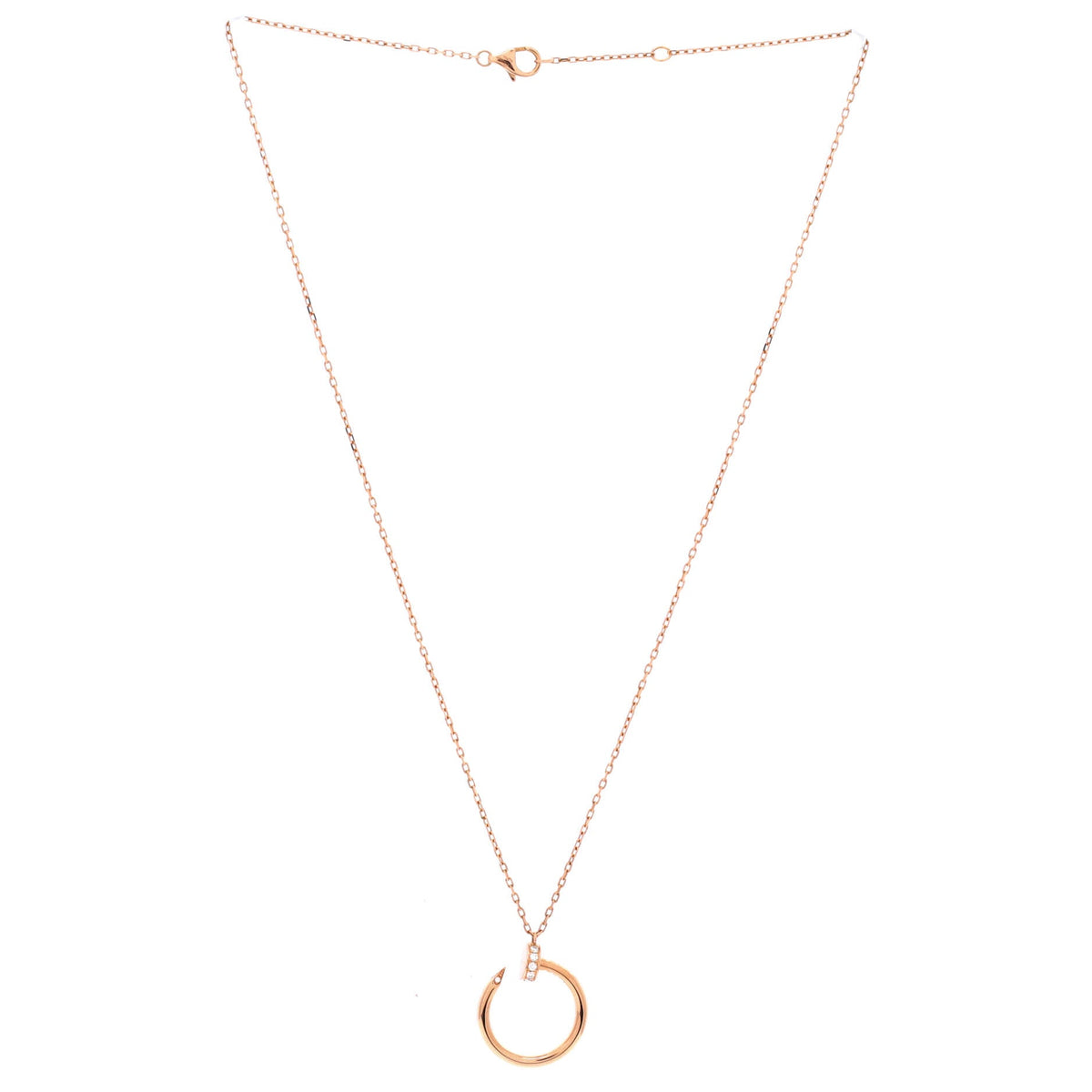 Juste un Clou Pendant Necklace 18K Rose Gold with Diamonds