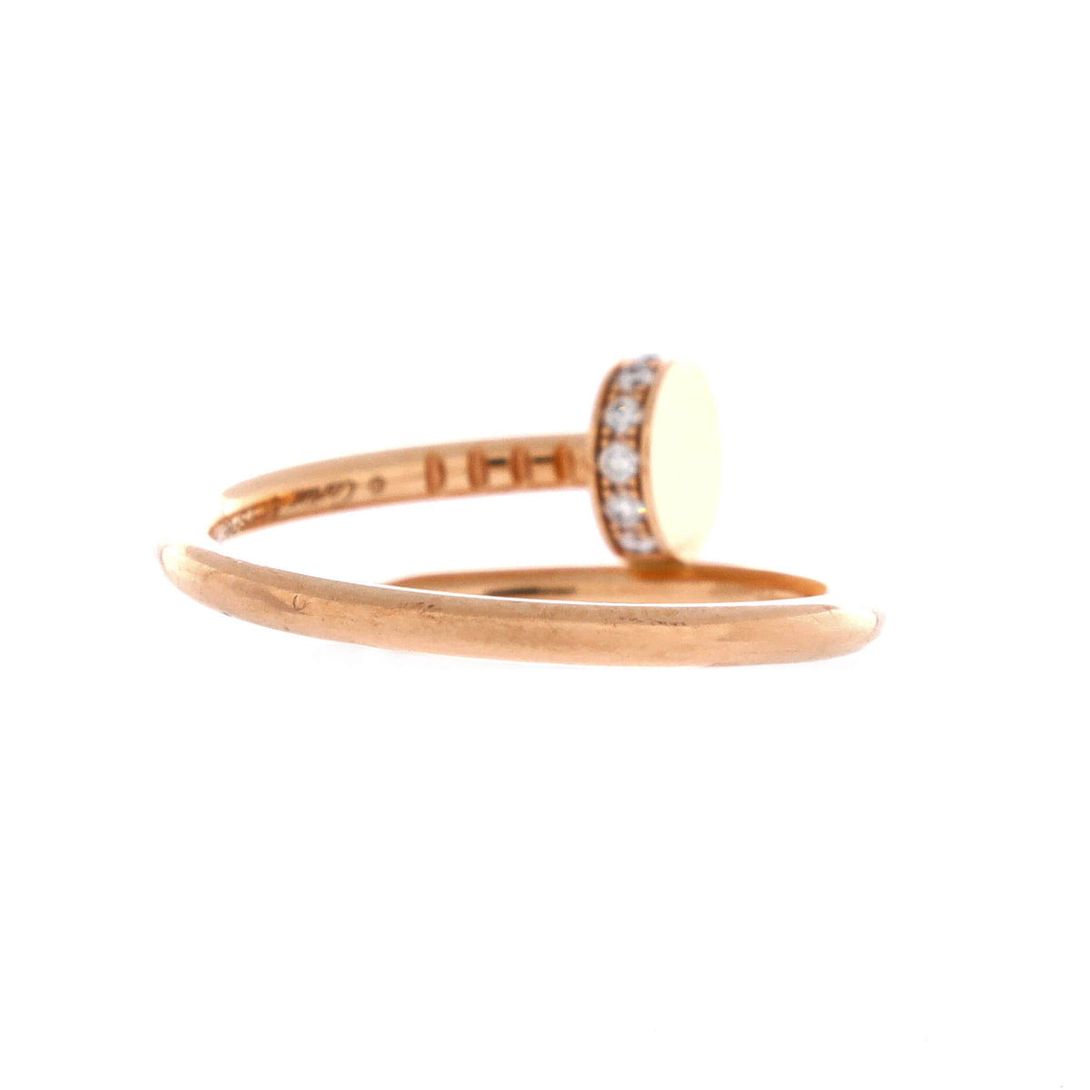 Juste un Clou Ring 18K Rose Gold and Diamonds Small