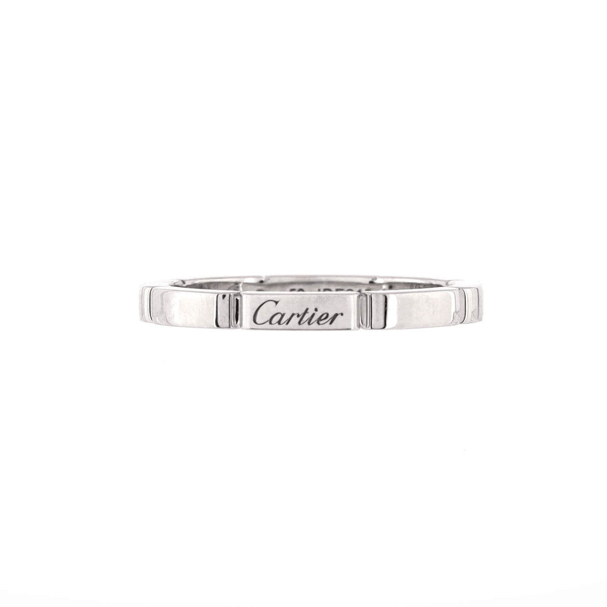 Maillon Panthere Band Ring 18K White Gold