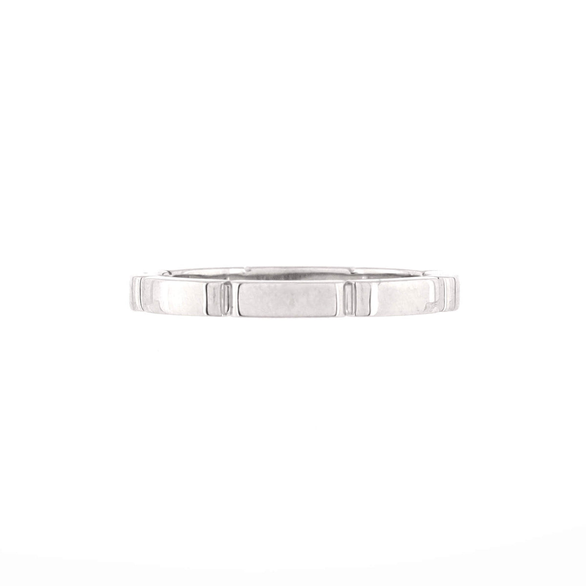 Maillon Panthere Band Ring 18K White Gold