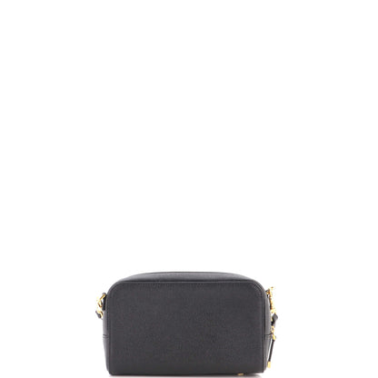 Caro Double Pouch Crossbody Bag Leather