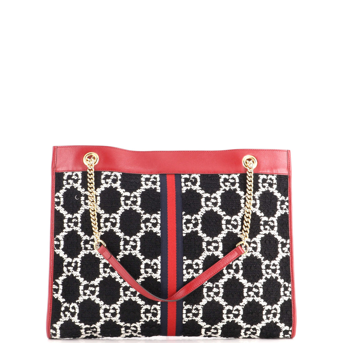 Rajah Chain Tote GG Tweed Large