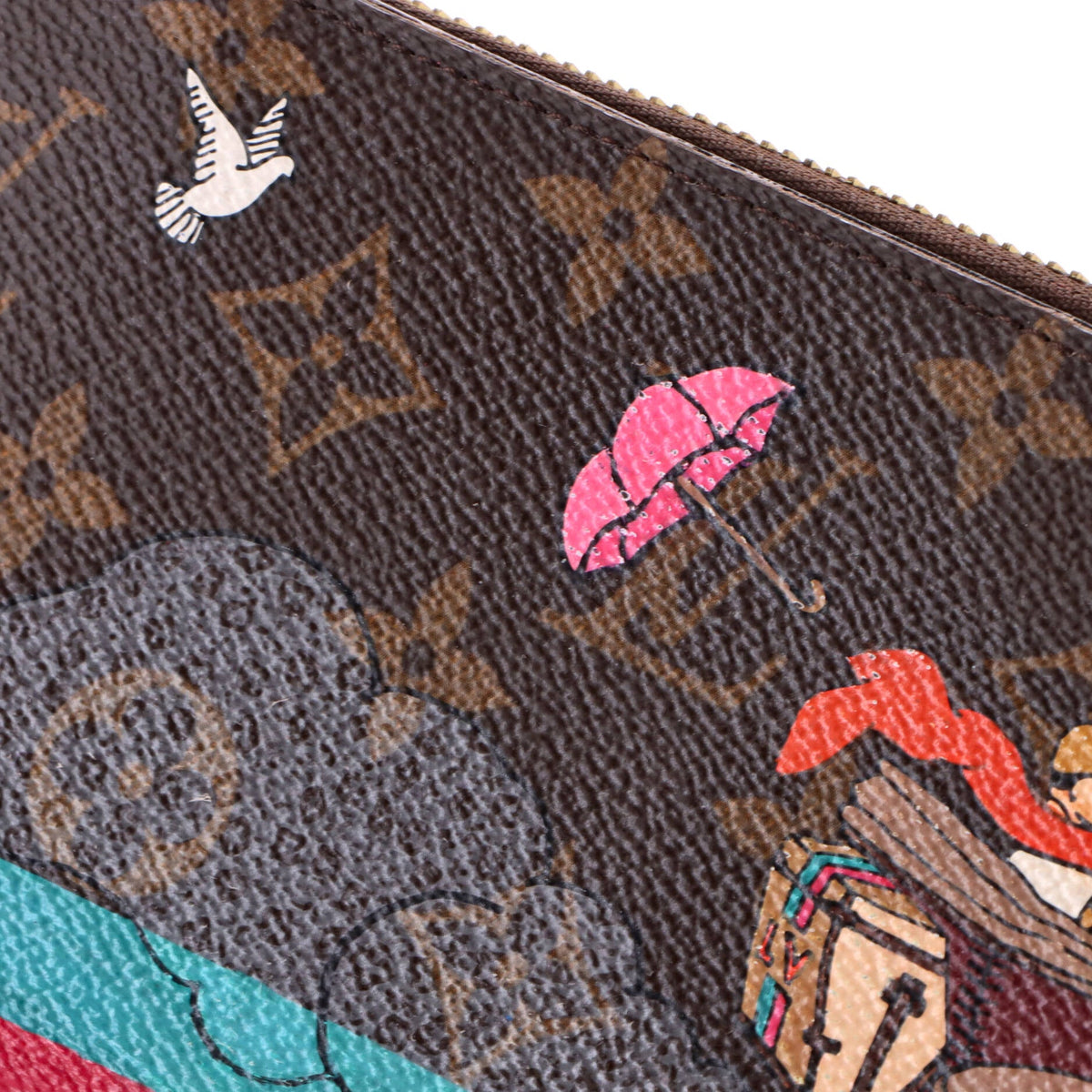 Zippy Wallet Limited Edition Vivienne Xmas Monogram Canvas