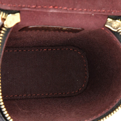 Vertical Classic Vanity Case with Chain Quilted Lambskin Small