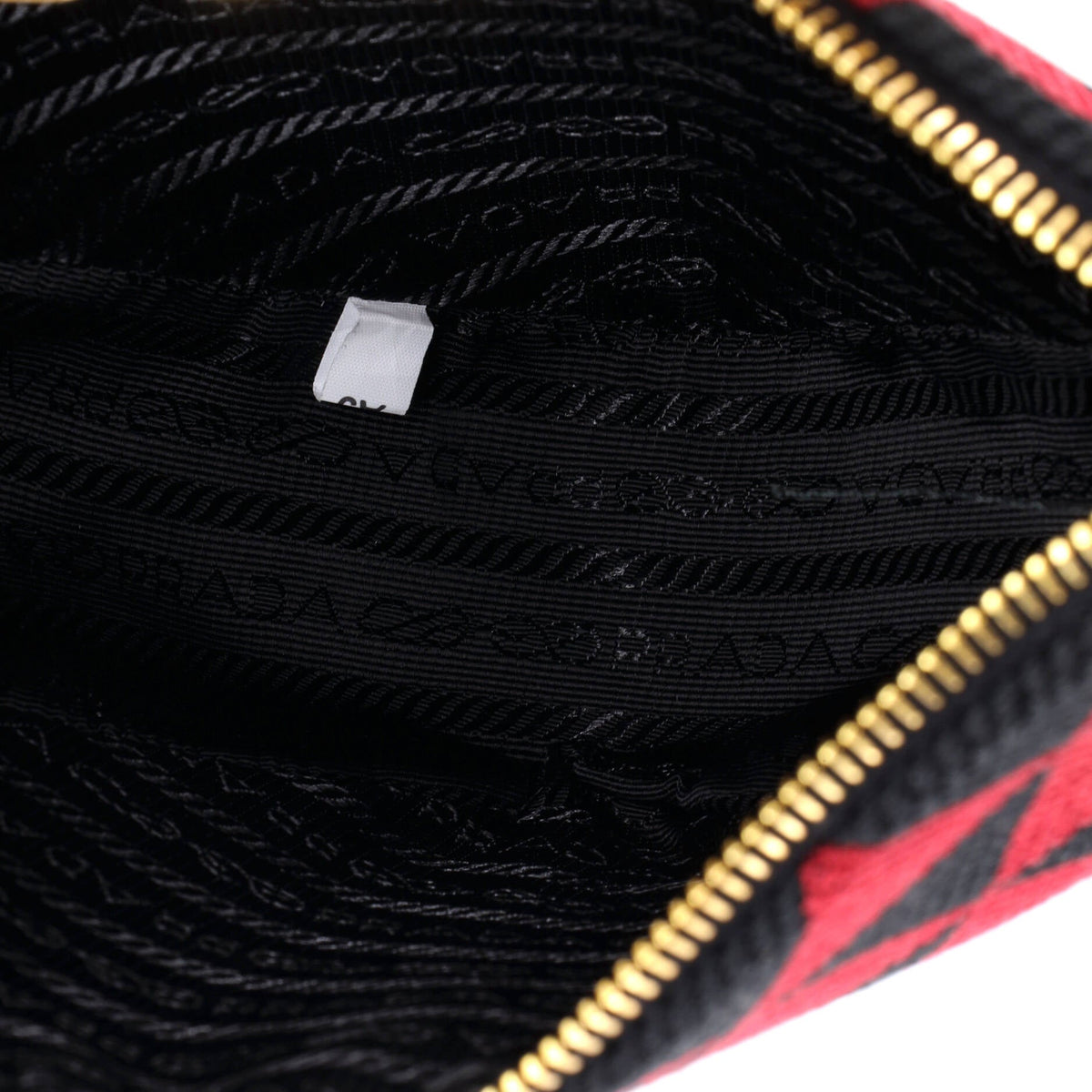 Symbole Triangle Bag Leather and Jacquard Mini