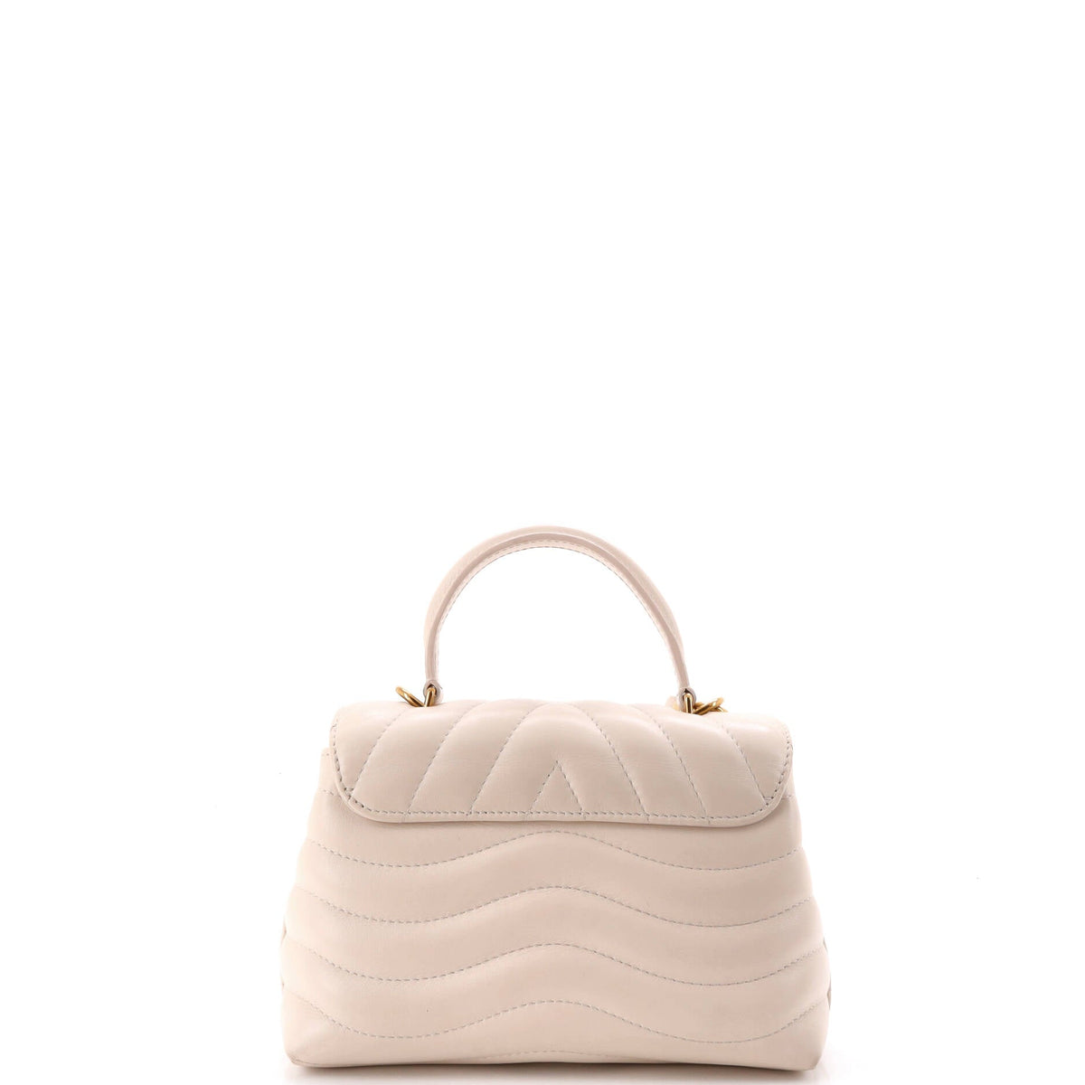 New Wave Hold Me Top Handle Bag Quilted Leather