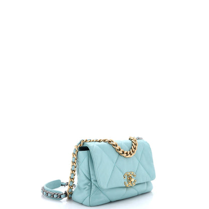 19 Flap Bag Quilted Leather Medium