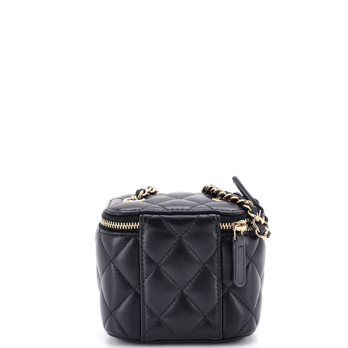 Classic Vanity Case with Chain Quilted Lambskin Mini