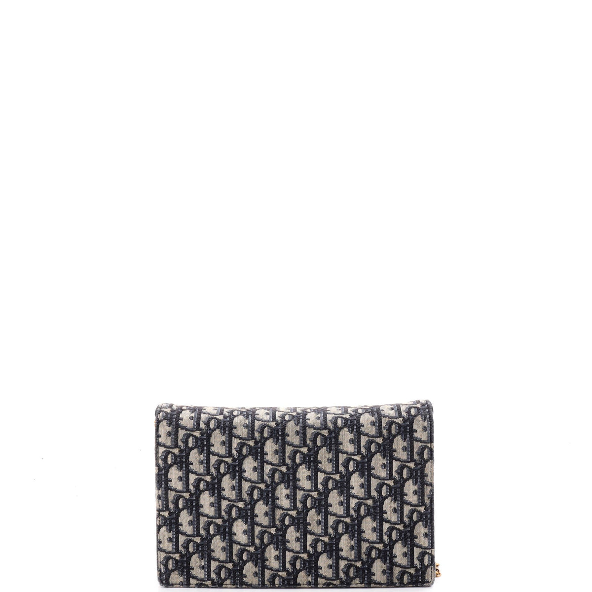 Saddle Chain Clutch Oblique Canvas