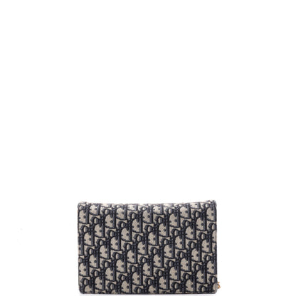 Saddle Chain Clutch Oblique Canvas