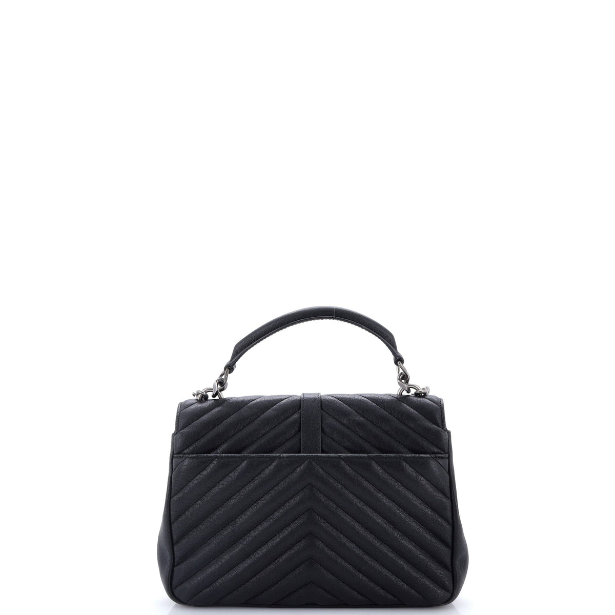 Classic Monogram College Bag Matelasse Chevron Leather Medium
