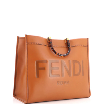 Sunshine Shopper Tote Leather Large