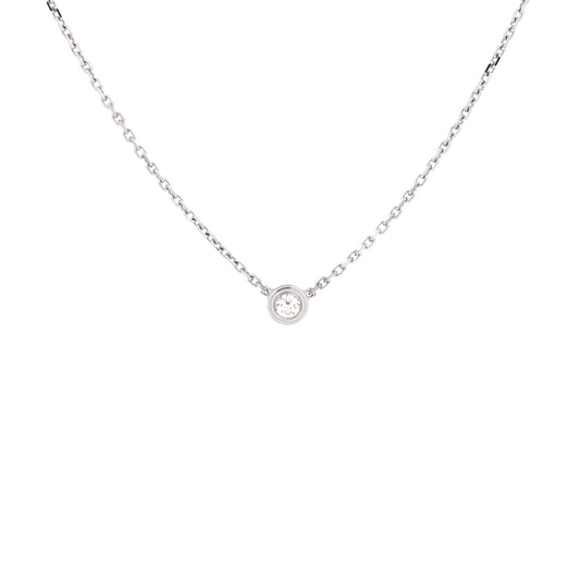 Cartier D'Amour Pendant Necklace 18K White Gold and Diamond XS