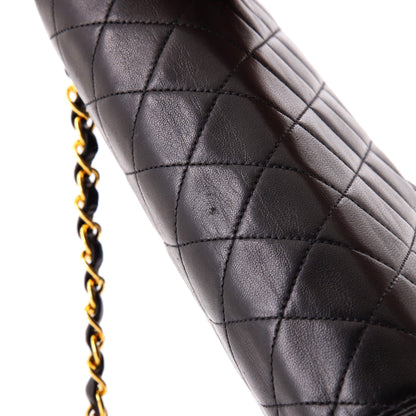 Vintage Clutch with Chain Quilted Leather Small