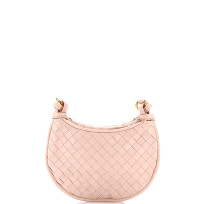 Gemelli Shoulder Bag Intrecciato Leather Small