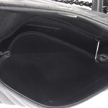 So Black Coco Top Handle Bag Chevron Caviar Mini