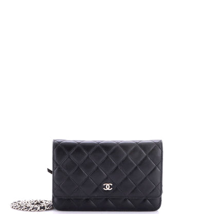 Wallet on Chain Quilted Lambskin