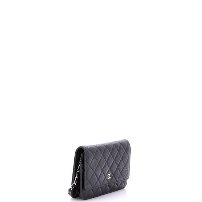 Wallet on Chain Quilted Lambskin