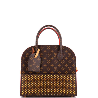 x Christian Louboutin Shopping Bag Calf Hair and Monogram Canvas
