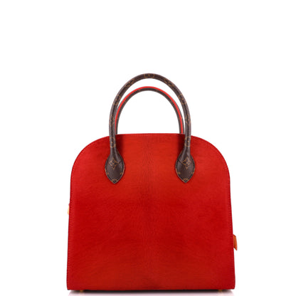 x Christian Louboutin Shopping Bag Calf Hair and Monogram Canvas
